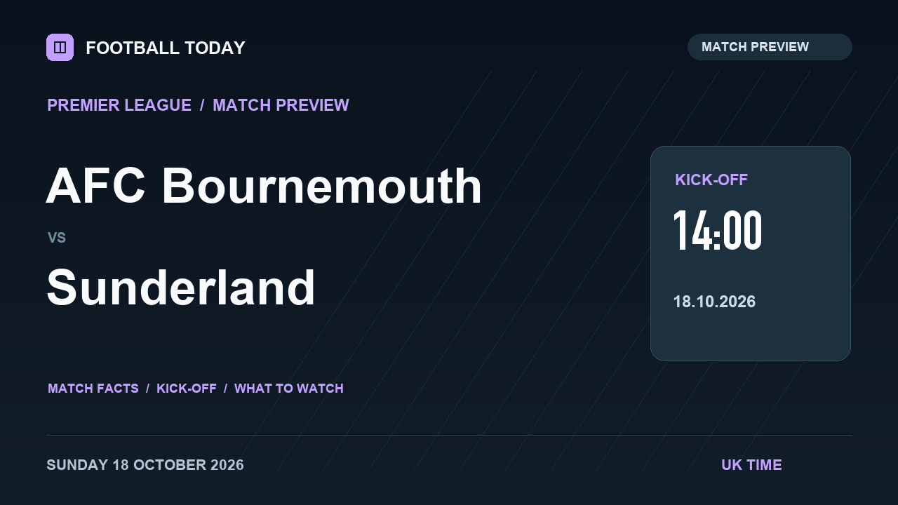 AFC Bournemouth vs Sunderland match preview