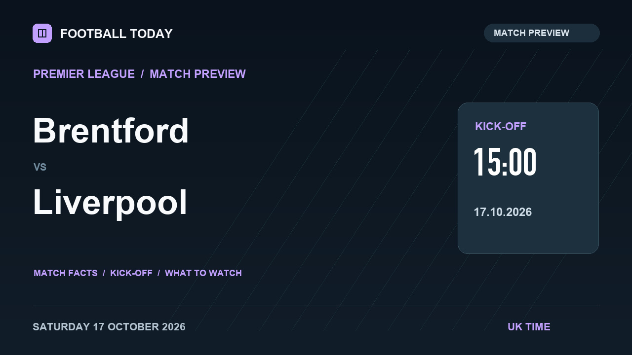 Brentford vs Liverpool match preview