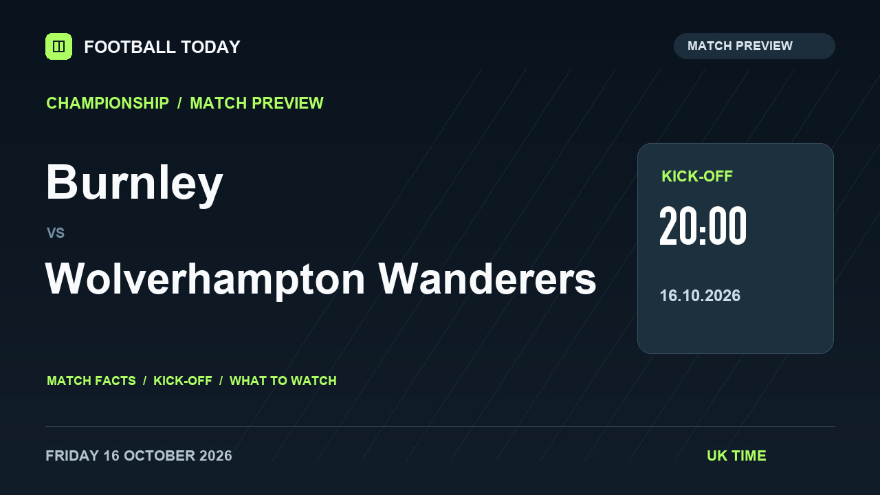 Burnley vs Wolverhampton Wanderers match preview