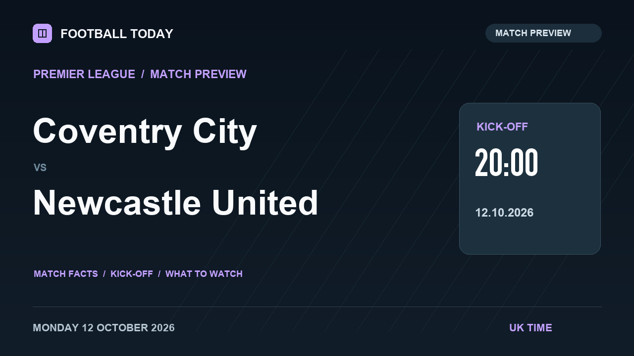 Coventry City vs Newcastle United match preview