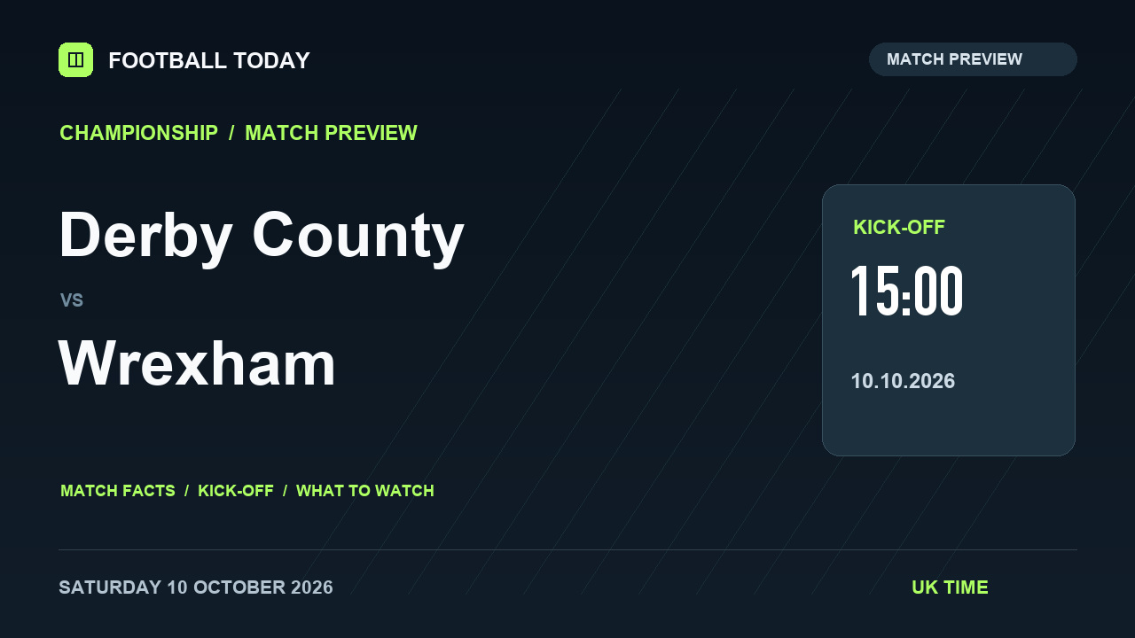 Derby County vs Wrexham match preview