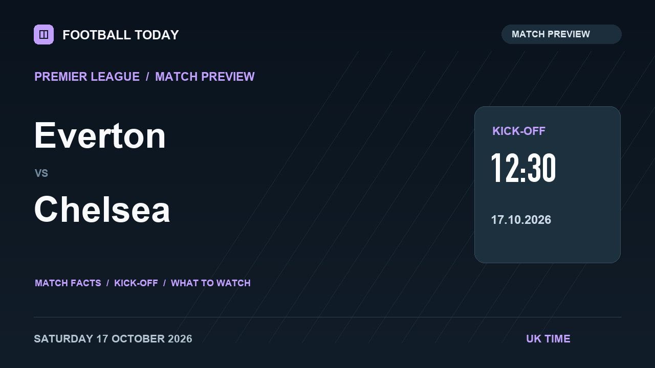 Everton vs Chelsea match preview