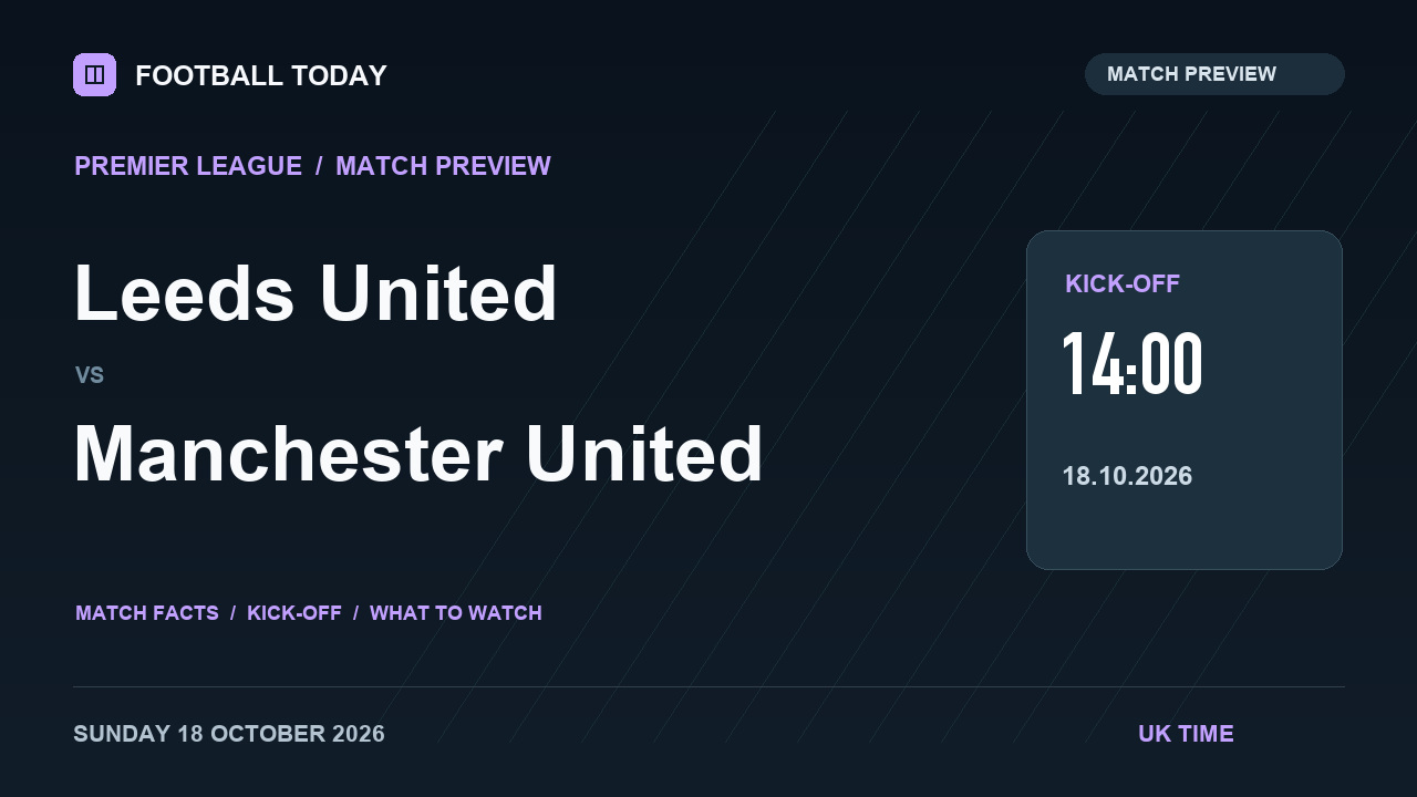 Leeds United vs Manchester United match preview