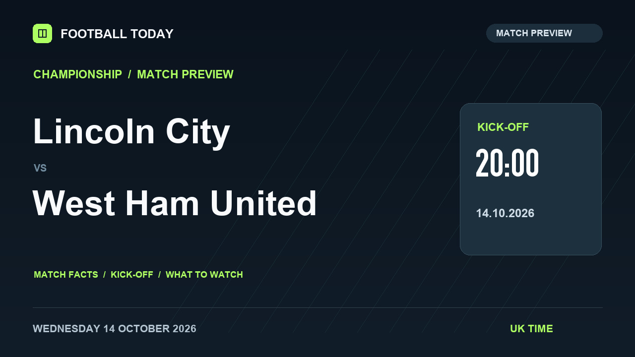 Lincoln City vs West Ham United match preview