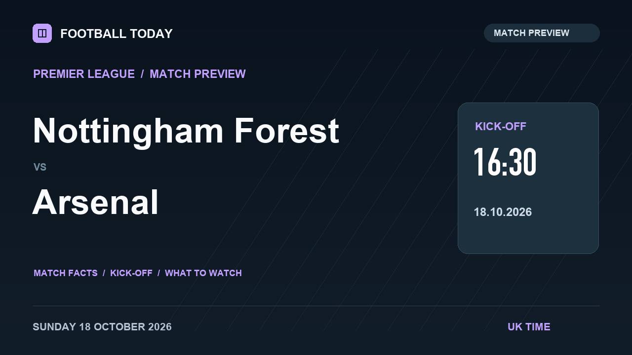 Nottingham Forest vs Arsenal match preview