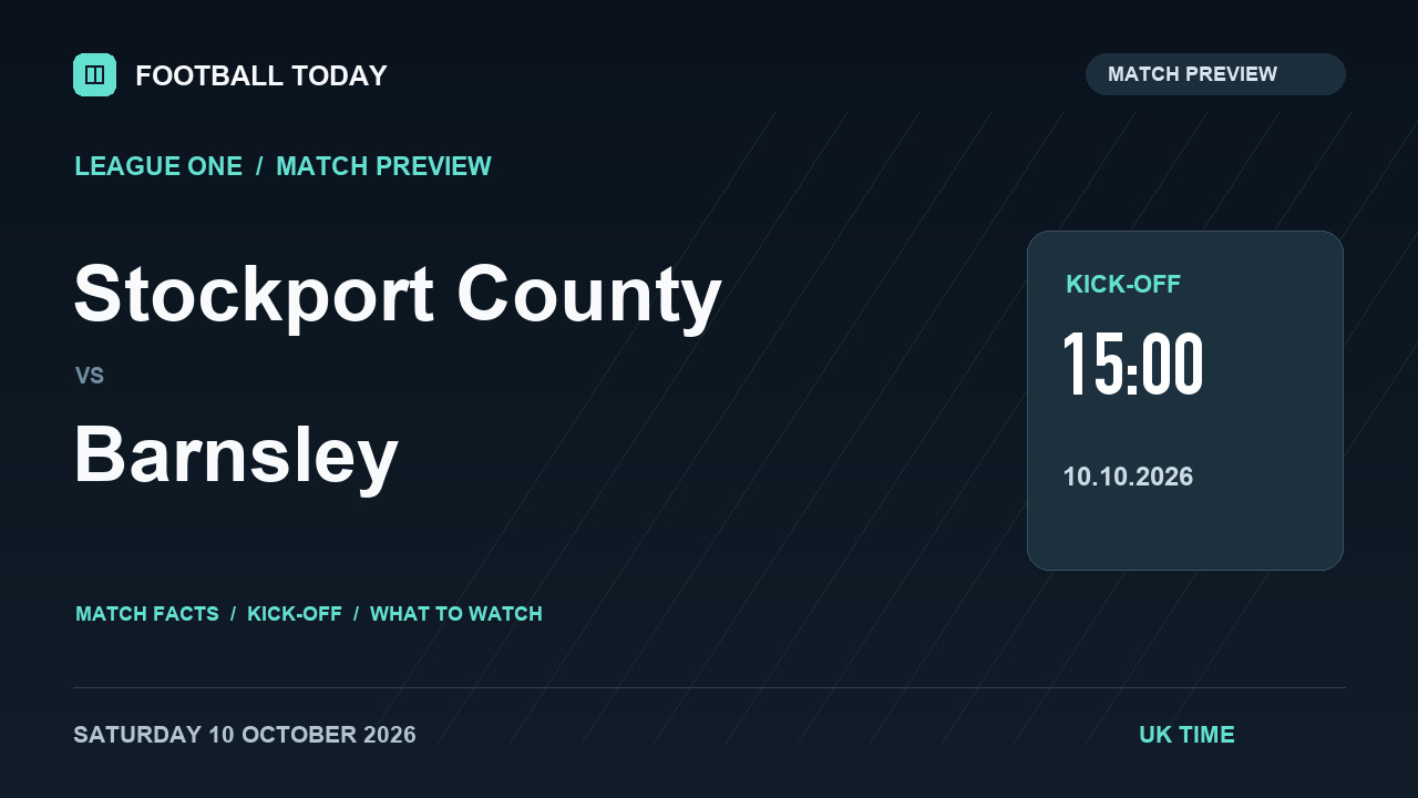 Stockport County vs Barnsley match preview