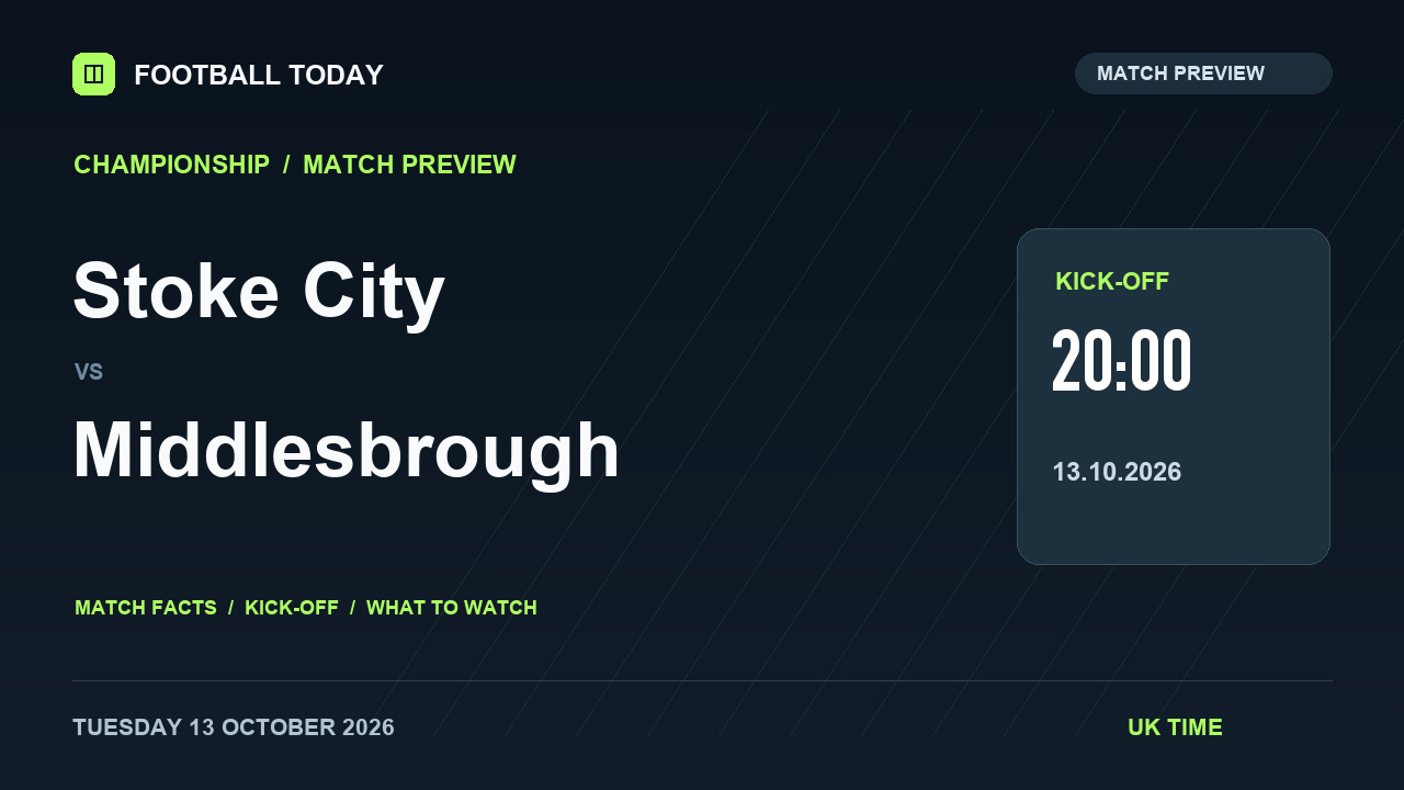 Stoke City vs Middlesbrough match preview