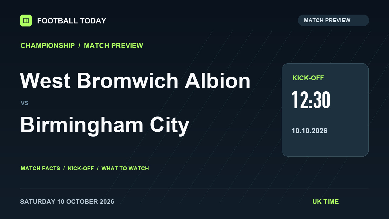 West Bromwich Albion vs Birmingham City match preview